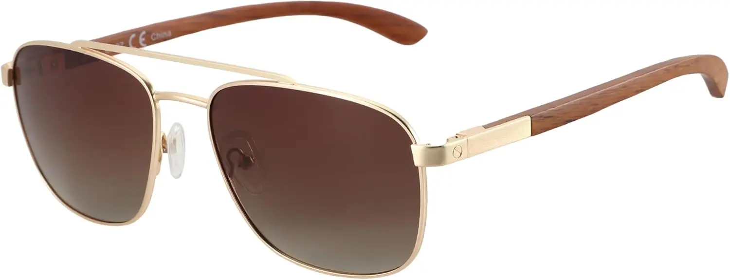 Мужские поляризованные солнцезащитные очки Aviator Wood для рыбалки, вождения, гольфа с 100% защитой от ультрафиолета
Мужские поляризованные солнцезащитные очки Aviator Wood для рыбалки, вождения, гольфа с 100% защитой от ультрафиолета