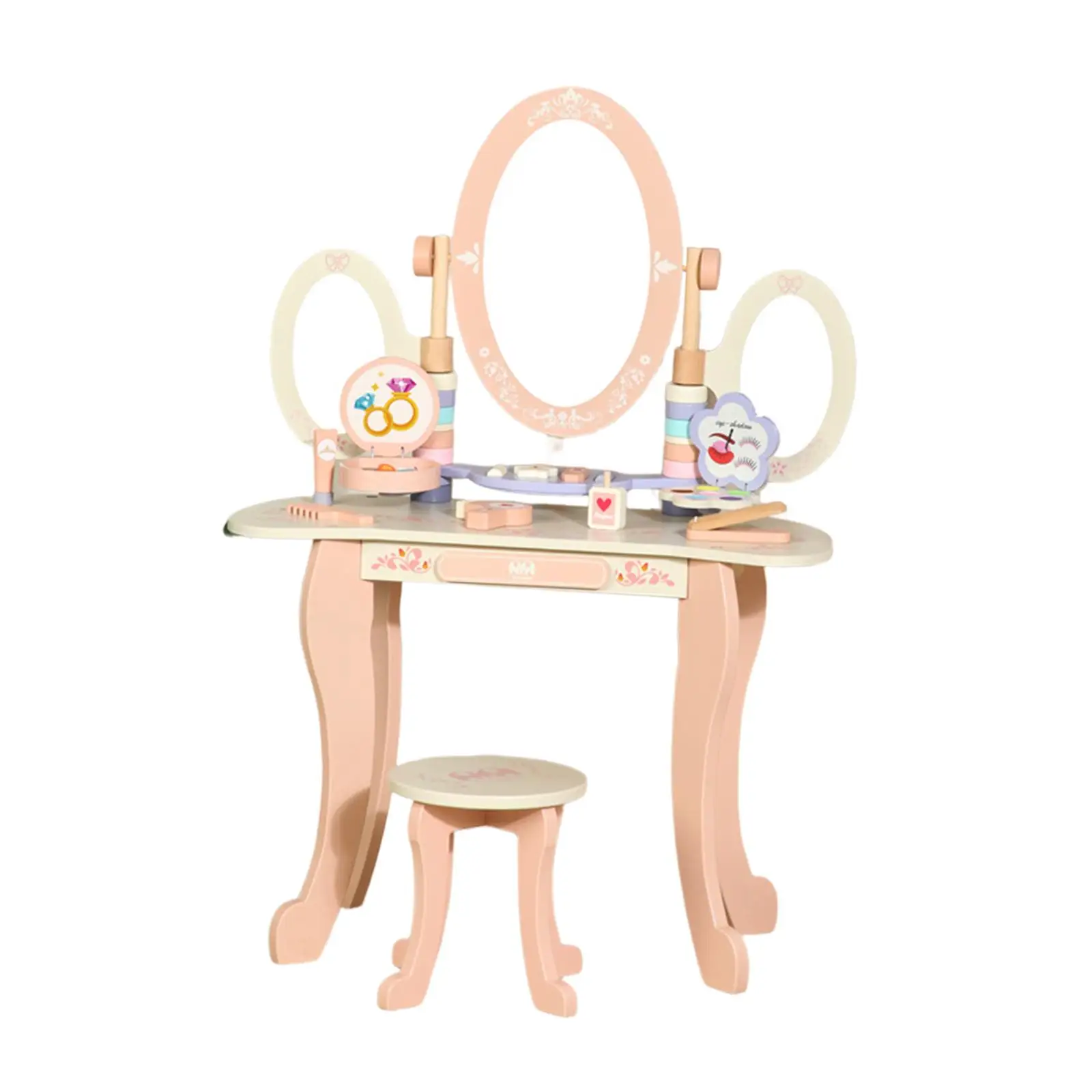 Kids Vanity Makeup Table Toy Hair Dryer Set Simulation Accessories Girls Toy Set for Princess Themed Room
Kids Vanity Makeup Table Toy Hair Dryer Set Simulation Accessories Girls Toy Set for Princess Themed Room