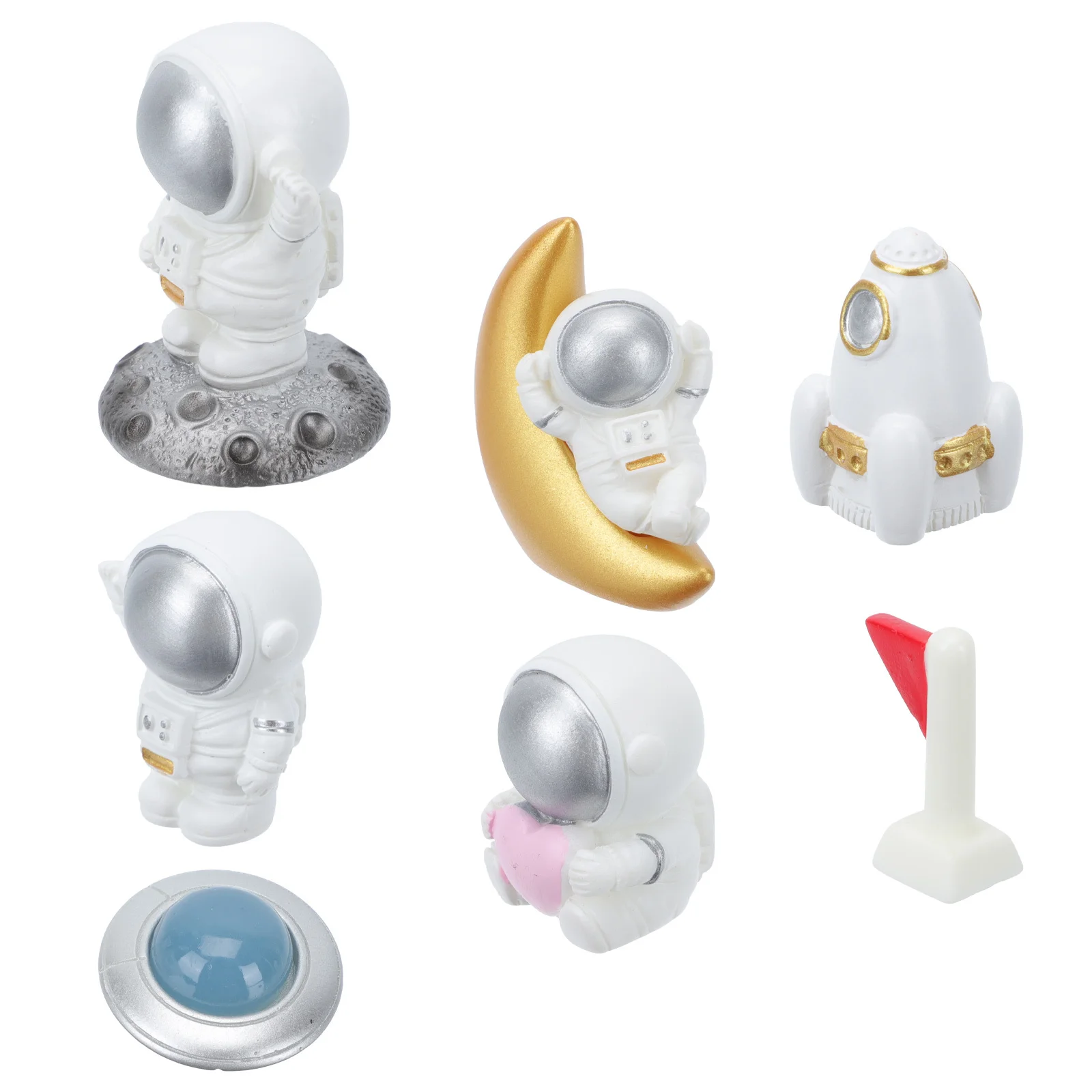 7Pcs Resin Astronaut Indoor Desktop Adornment Home Living Room Resin Craft Spaceman Decorative Ornament Desktop Adornment
7Pcs Resin Astronaut Indoor Desktop Adornment Home Living Room Resin Craft Spaceman Decorative Ornament Desktop Adornment