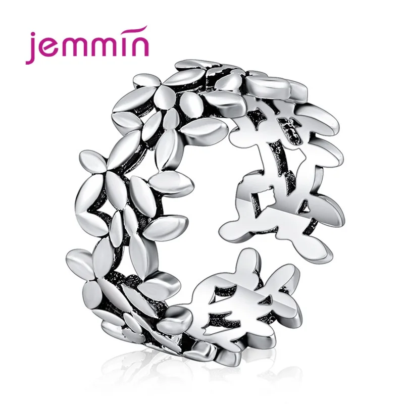 Real 925 Sterling Silver Open Rings Vintage Thai Silver Tree Leaf Ring for Women Girls Wedding Party Fashion Jewelry Gift
Real 925 Sterling Silver Open Rings Vintage Thai Silver Tree Leaf Ring for Women Girls Wedding Party Fashion Jewelry Gift