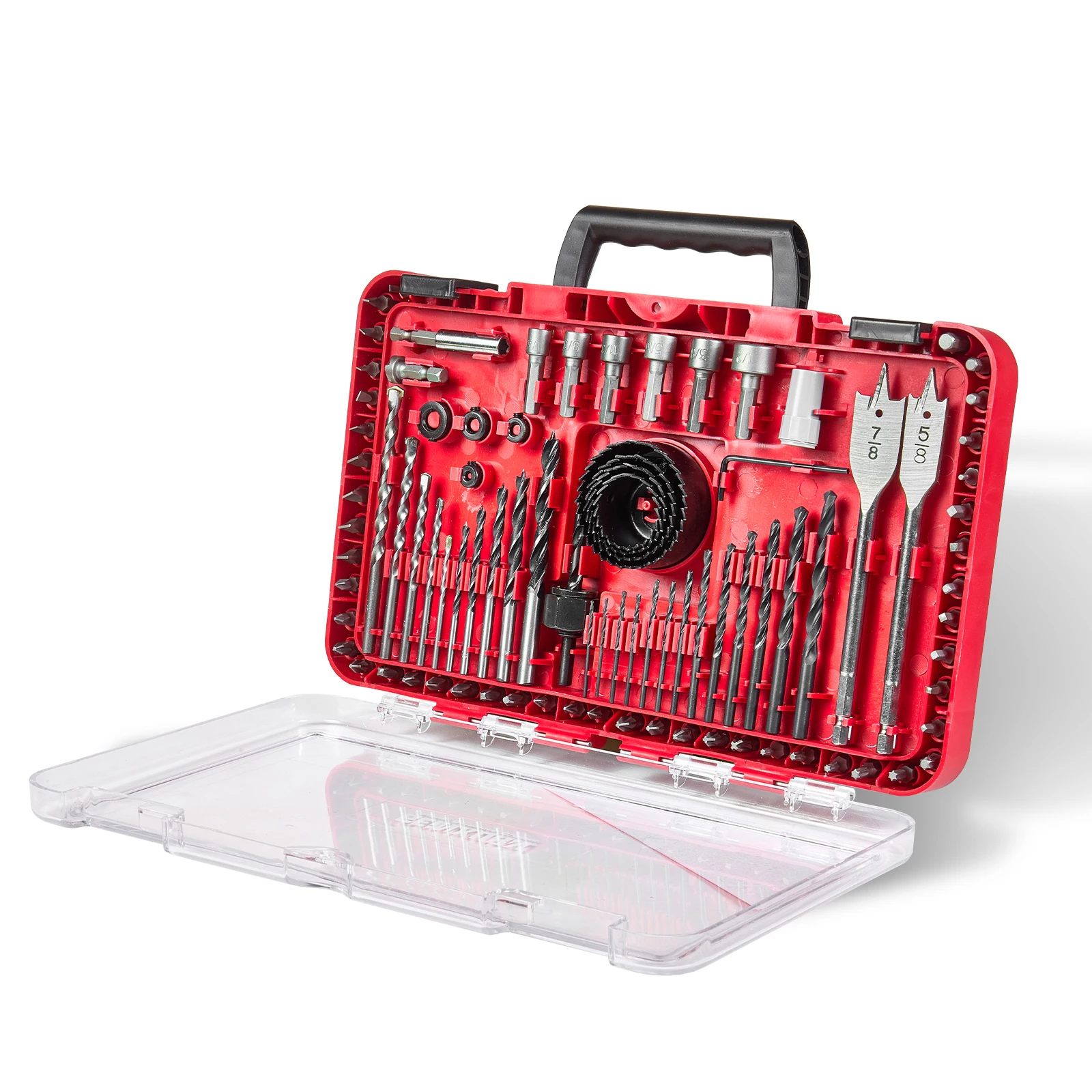 Geinxurn 90 PCS Drills & Bits Set, CRV Screwdriver Bits, Hole Saws, Nut Drivers, Hole Saw Kit with Case
Geinxurn 90 PCS Drills & Bits Set, CRV Screwdriver Bits, Hole Saws, Nut Drivers, Hole Saw Kit with Case