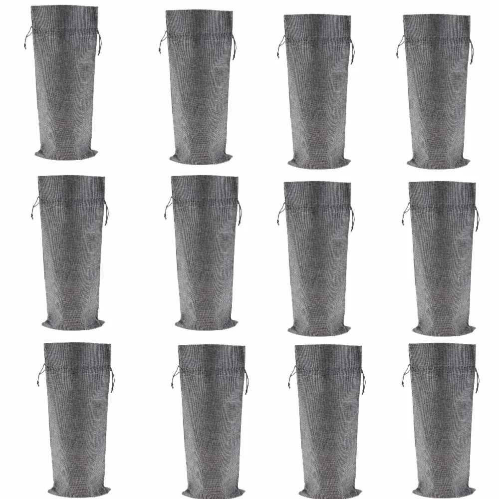 12pcs Drawstring Closure Linen Fabric Wine Bag Grey Linen Wine Drawstring Bag Wine Bottle Gift Bag Housewarming Gift
12pcs Drawstring Closure Linen Fabric Wine Bag Grey Linen Wine Drawstring Bag Wine Bottle Gift Bag Housewarming Gift