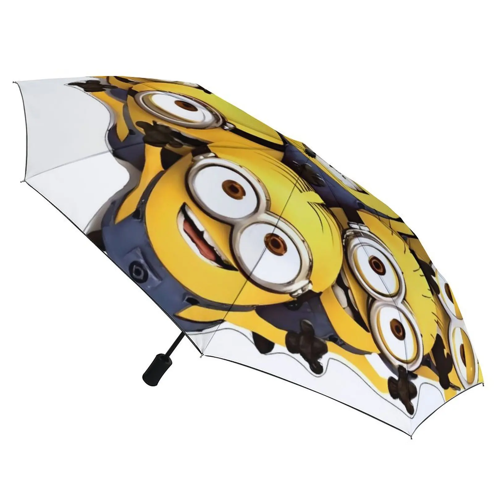 Cute Minions Cartoon Yellow Big Eyes Three Fold Auto Umbrella Cool Portable Umbrella Camping Shade Sunscreen Protection Umbrella
Cute Minions Cartoon Yellow Big Eyes Three Fold Auto Umbrella Cool Portable Umbrella Camping Shade Sunscreen Protection Umbrella