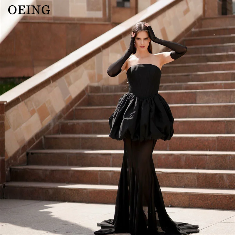 OEING Classic A-Line Black Prom Dresses Strapless Puff Half Sleeves Party Gowns Floor Length Evening Dresses 2025 Customized
OEING Classic A-Line Black Prom Dresses Strapless Puff Half Sleeves Party Gowns Floor Length Evening Dresses 2025 Customized