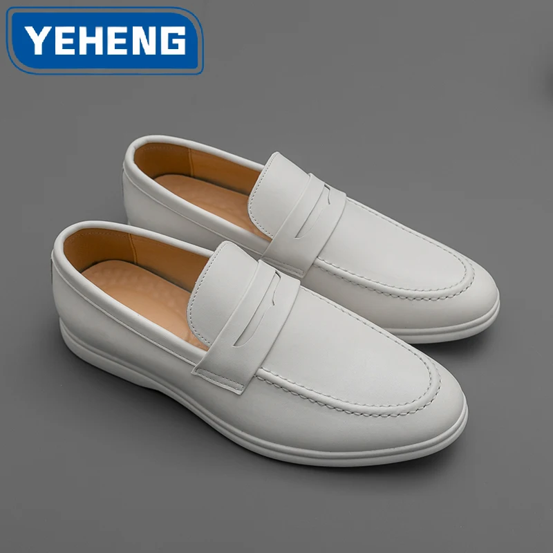Classic Men Penny Loafers Leather Casual Shoes Minimalist Business Slip on Wedding Flats Soft Comfortable Driving Shoes Big Size
Classic Men Penny Loafers Leather Casual Shoes Minimalist Business Slip on Wedding Flats Soft Comfortable Driving Shoes Big Size