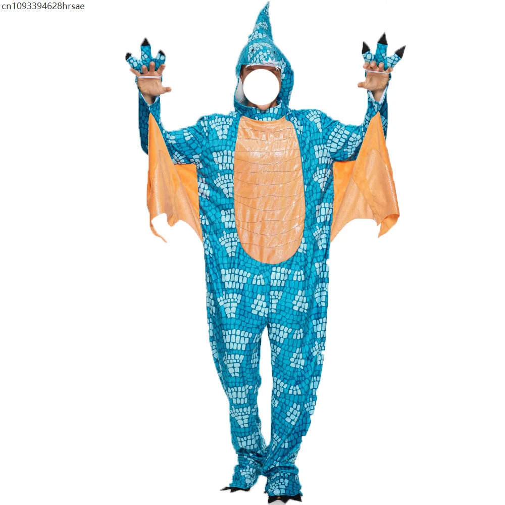 Animal Dinosaur Onesie Costume for Adult Men Dinosaur Hooded Jumpsuit Cospaly with Claws Halloween Carnival Party Suit
Animal Dinosaur Onesie Costume for Adult Men Dinosaur Hooded Jumpsuit Cospaly with Claws Halloween Carnival Party Suit
