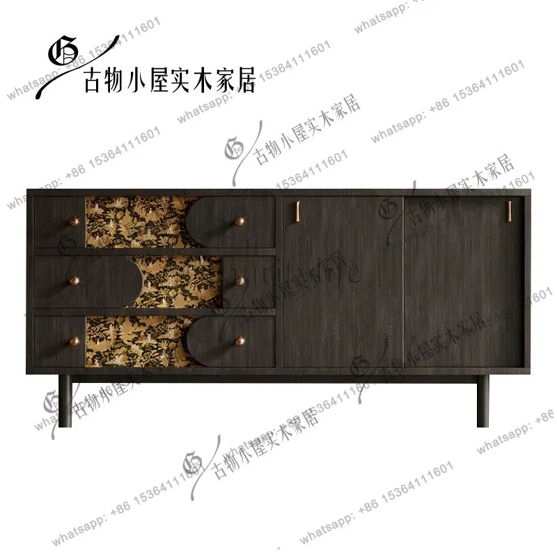 Entrance solid wood light luxury storage cabinet/French color-blocked carved entrance retro storage cabinet/customized
Entrance solid wood light luxury storage cabinet/French color-blocked carved entrance retro storage cabinet/customized