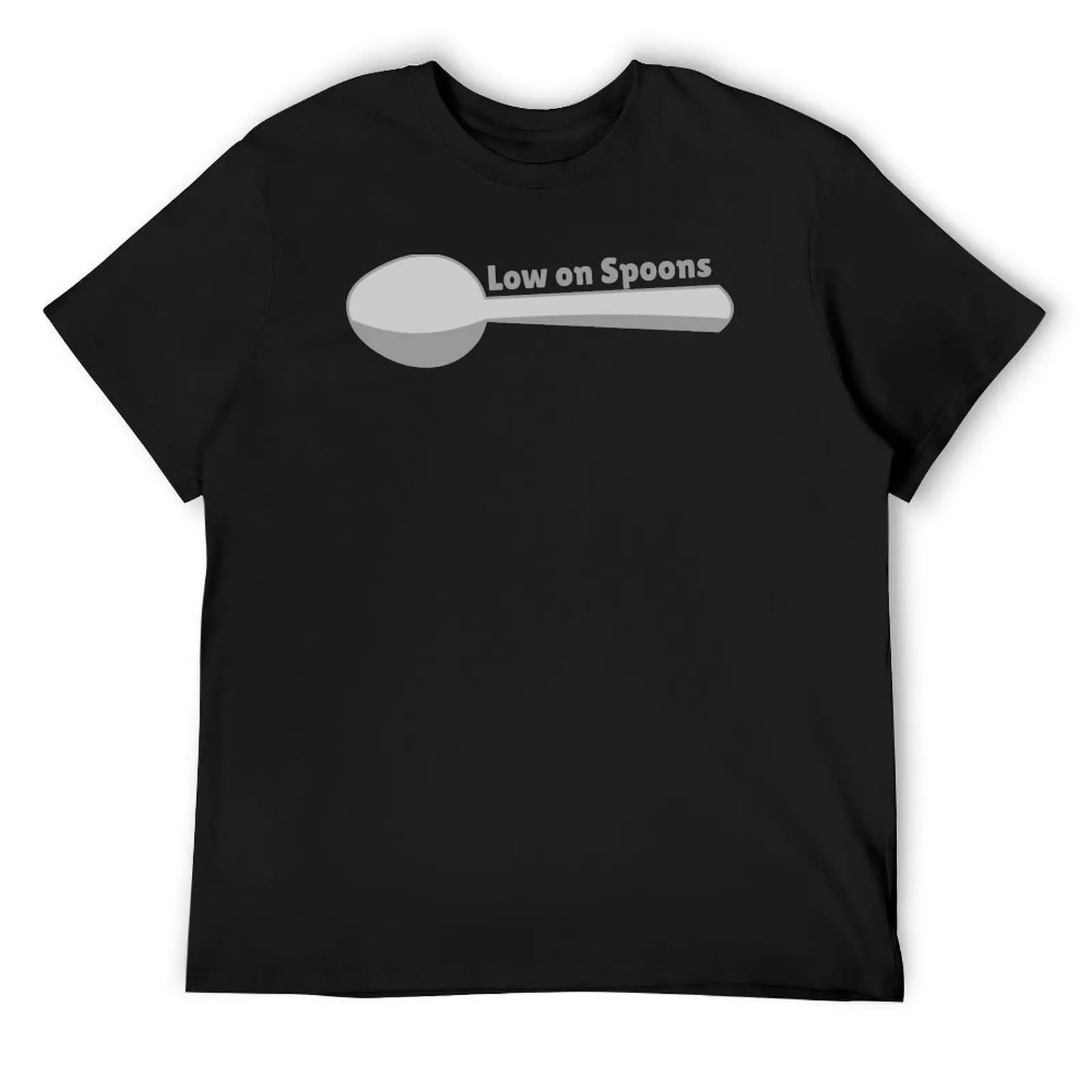Low on Spoons T-Shirt oversized t shirt Anime t-shirt croswit shirt man mens shirts graphic tee
Low on Spoons T-Shirt oversized t shirt Anime t-shirt croswit shirt man mens shirts graphic tee