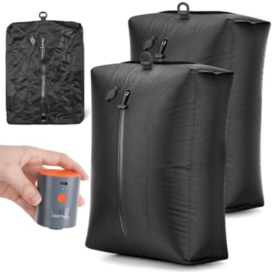 Travel Vacuum Seal Bags with Wireless Rechargeable Pump, 25L Durable Reusable Compression Packing Bags for Carry-On Suitcase an
Travel Vacuum Seal Bags with Wireless Rechargeable Pump, 25L Durable Reusable Compression Packing Bags for Carry-On Suitcase an