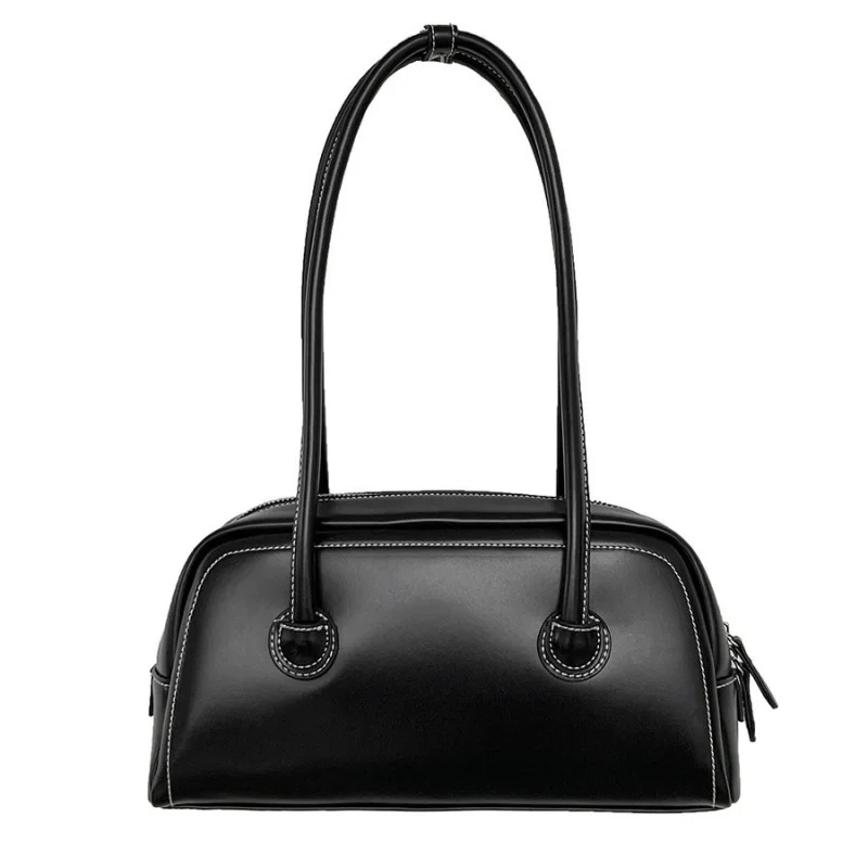 Simple armpit bag, solid color, niche and fashionable handbag, new style commuting women's single - shoulder bag 
Simple armpit bag, solid color, niche and fashionable handbag, new style commuting women's single - shoulder bag