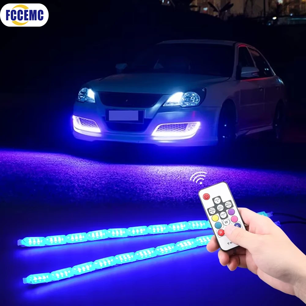 2 шт. RGB DRL светодиодные дневные ходовые огни полосы с дистанционным управлением гибкие водонепроницаемые фары указатель поворота желтая лампа 12 В
2 шт. RGB DRL светодиодные дневные ходовые огни полосы с дистанционным управлением гибкие водонепроницаемые фары указатель поворота желтая лампа 12 В