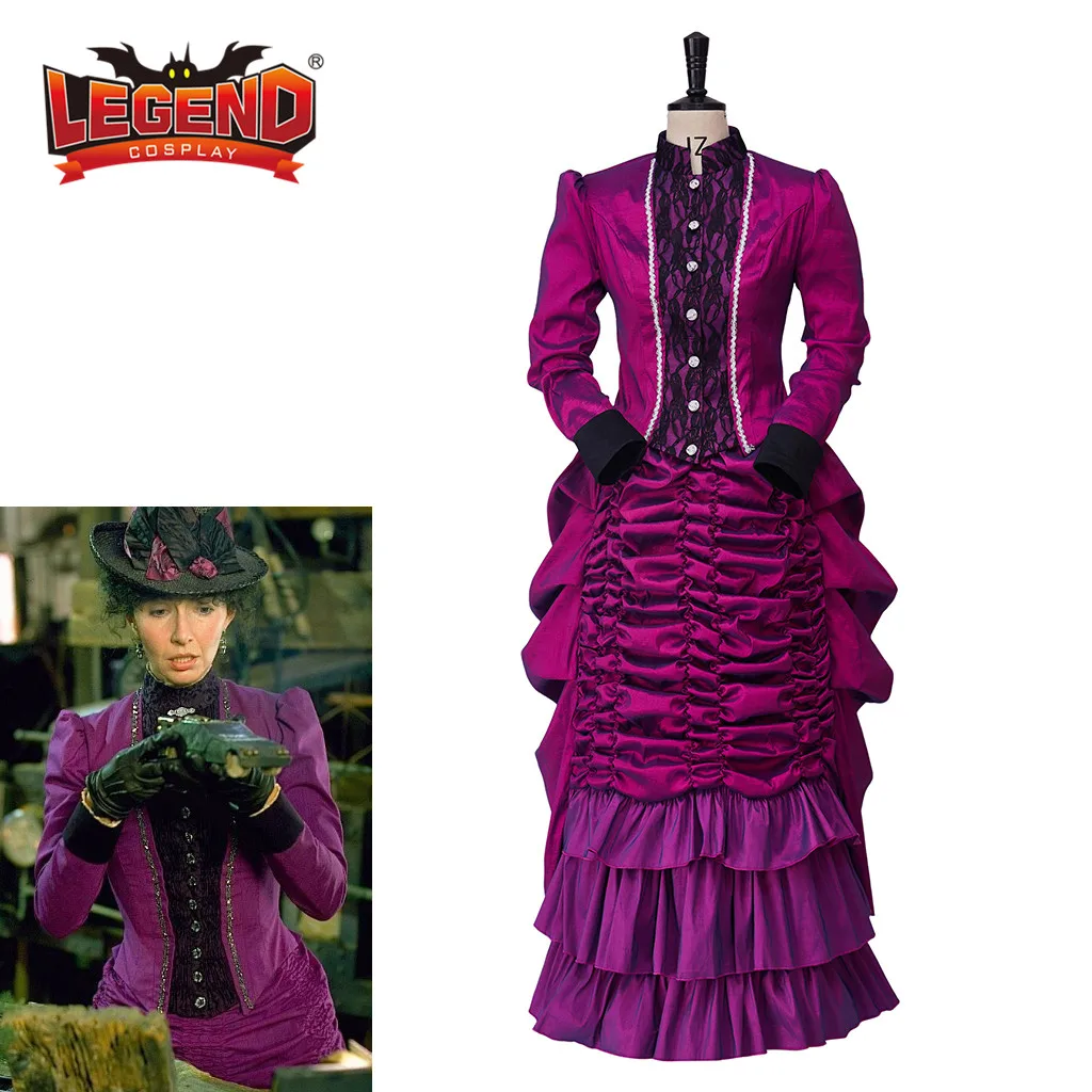 Cosplaydiy 18th Victotian Gothic Steampunk Bustle Dress Back to the Future Costume Clara Clayton Cosplay Vintage Ball gown Dress
Cosplaydiy 18th Victotian Gothic Steampunk Bustle Dress Back to the Future Costume Clara Clayton Cosplay Vintage Ball gown Dress