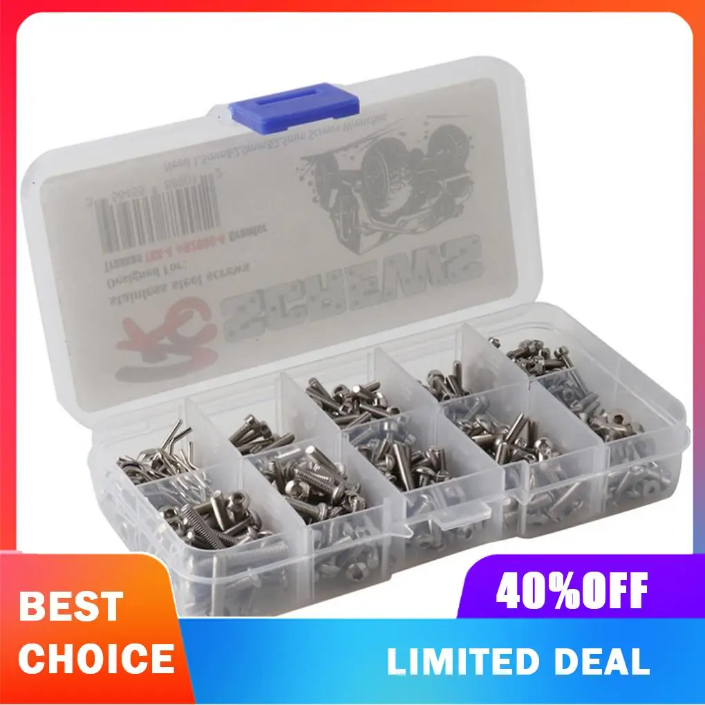 RC Car Screw Stainless Steel Screws Box Repair Tool Kit Replacement for Traxxas TRX4 RC Accessories
RC Car Screw Stainless Steel Screws Box Repair Tool Kit Replacement for Traxxas TRX4 RC Accessories