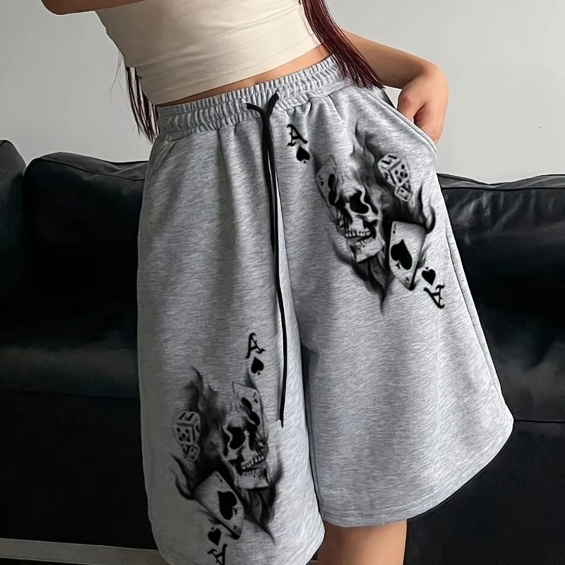 American Retro Y2K Fashion Skeleton Street Punk Casual Summer New Loose Sports Shorts Suitable for Both Men and Women
American Retro Y2K Fashion Skeleton Street Punk Casual Summer New Loose Sports Shorts Suitable for Both Men and Women