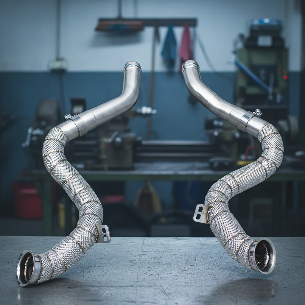 YD Free Flow Exhaust Downpipe For Mercedes-Benz C63/C63S AMG W205 4.0T 2015-2024 Stainless Steel Exhaust Header With Heat Shield
YD Free Flow Exhaust Downpipe For Mercedes-Benz C63/C63S AMG W205 4.0T 2015-2024 Stainless Steel Exhaust Header With Heat Shield
