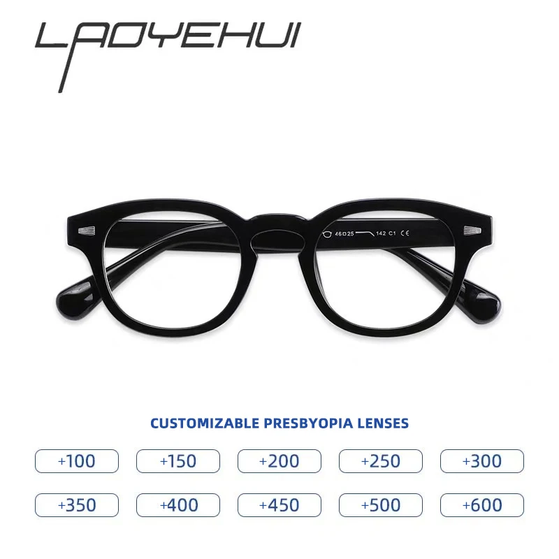 Fashion Round Frames Anti Blue Light Reading Glasses Women Men Finished Presbyopia Eyeglasses Customized Prescription Glasses
Fashion Round Frames Anti Blue Light Reading Glasses Women Men Finished Presbyopia Eyeglasses Customized Prescription Glasses