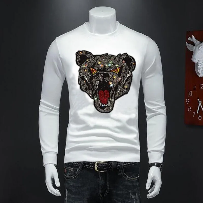Summer Hot Drill Sweater Casual Sweater Male Social Spirit Small Street Big Men's Sweater 004
Summer Hot Drill Sweater Casual Sweater Male Social Spirit Small Street Big Men's Sweater 004