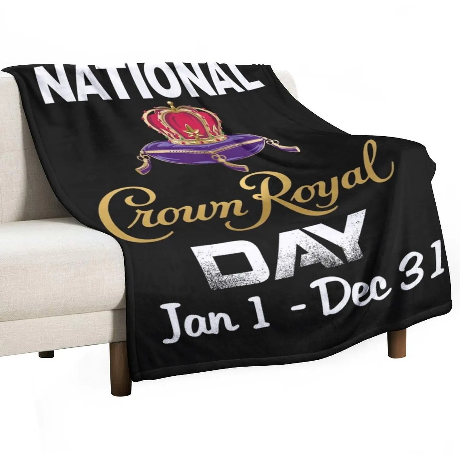 National Crown Royal day Jan 1 Dec 31 crown shirt Throw Blanket Single Soft Plush Plaid Blankets
National Crown Royal day Jan 1 Dec 31 crown shirt Throw Blanket Single Soft Plush Plaid Blankets