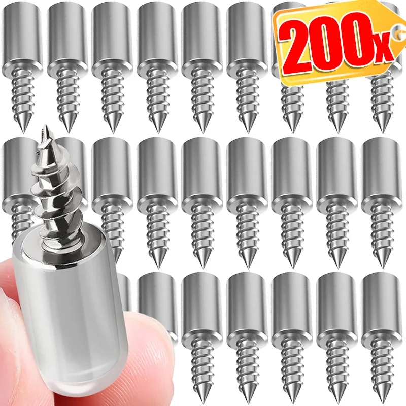 10/200PCS Self Tapping Screw Layer Plate Holder Cabinet Shelf Bracket Laminate Support With Rubber Sleeve Nonslip Partition Nail
10/200PCS Self Tapping Screw Layer Plate Holder Cabinet Shelf Bracket Laminate Support With Rubber Sleeve Nonslip Partition Nail