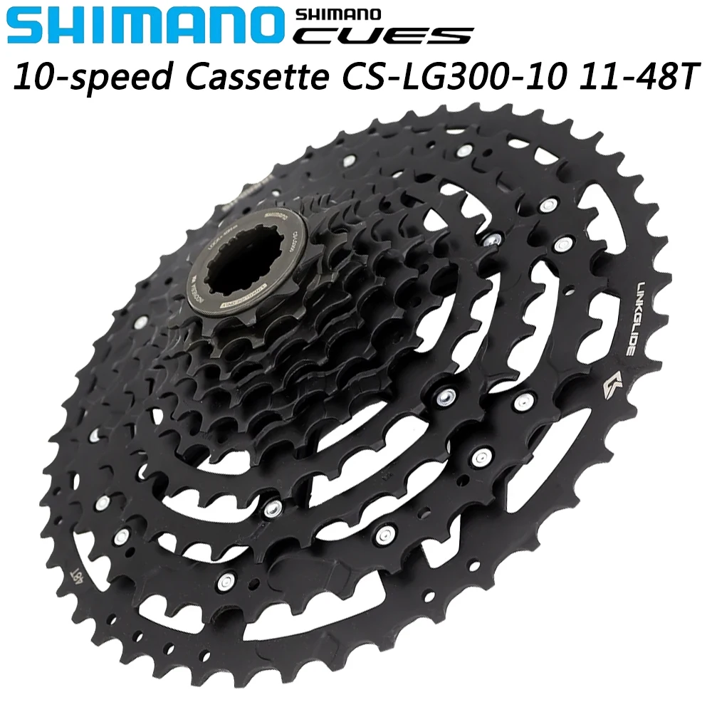 Кассета звездочек SHIMANO сигналов LG300 для горного велосипеда, 10 скоростей, 11-48T
Кассета звездочек SHIMANO сигналов LG300 для горного велосипеда, 10 скоростей, 11-48T