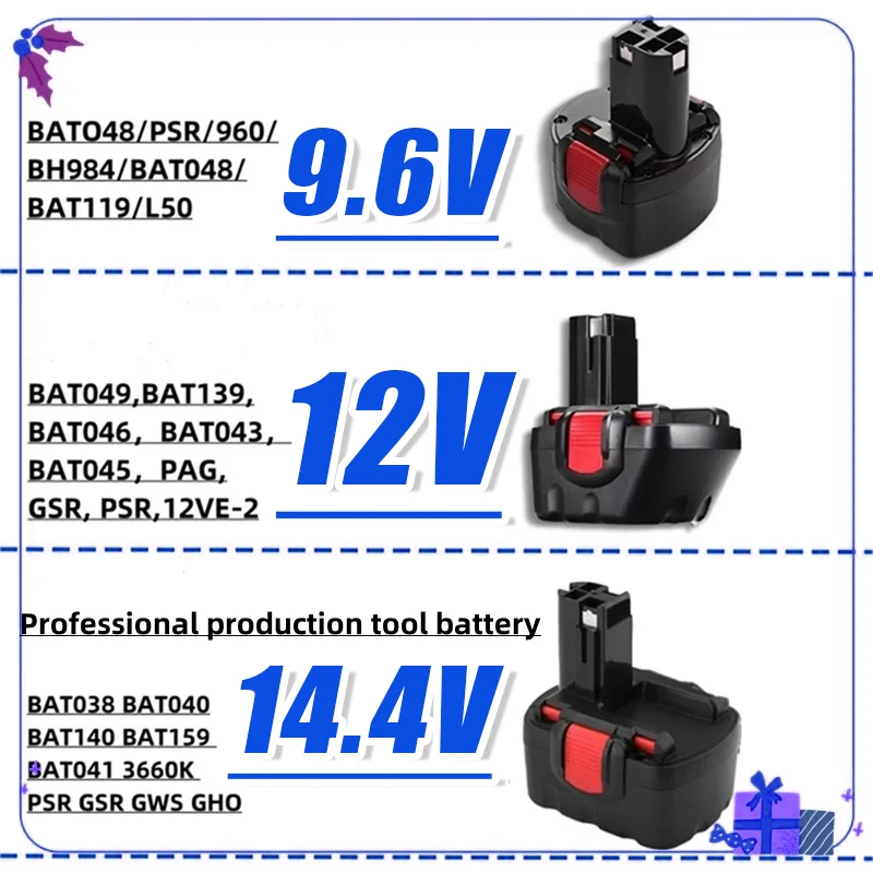 Сменные аккумуляторы для электроинструментов BOSCH 9.6В, 12В, 14.4В для моделей BAT038, BAT040, BAT140, BAT043, D70745, PSR 12, BAT048, BH984
Сменные аккумуляторы для электроинструментов BOSCH 9.6В, 12В, 14.4В для моделей BAT038, BAT040, BAT140, BAT043, D70745, PSR 12, BAT048, BH984