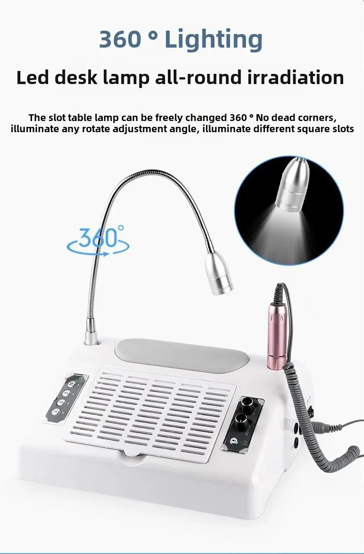Nail art 5-in-1 sander Nail art light 96W vacuum cleaner lighting hand pillow all-in-one machine set Beginner nail art
Nail art 5-in-1 sander Nail art light 96W vacuum cleaner lighting hand pillow all-in-one machine set Beginner nail art
