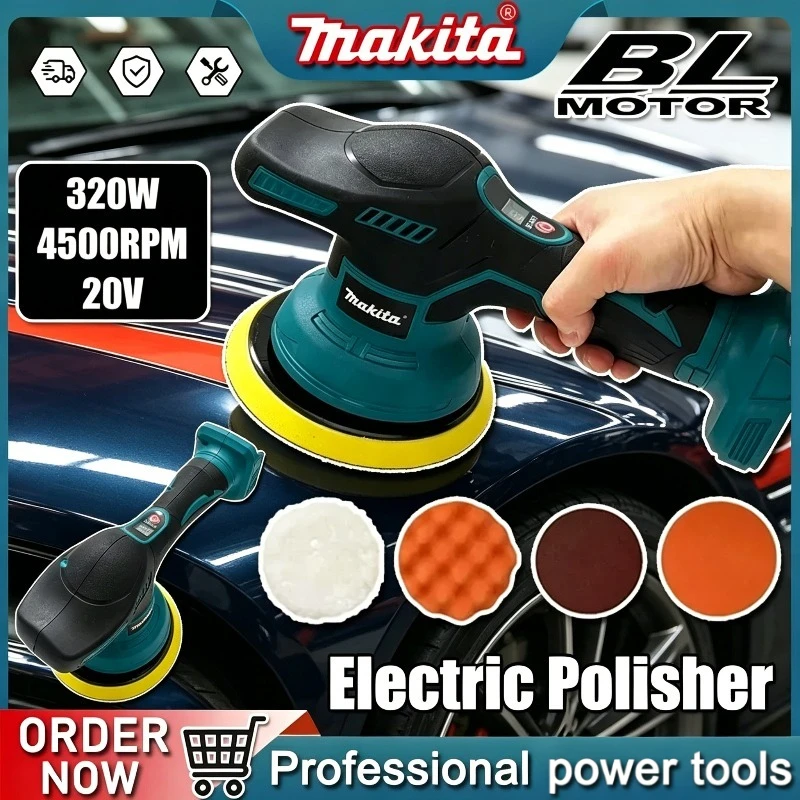 Makita Cordless Electric Car Polisher Polisher Auto Car Waxing Polishing Machine Digital Display 8 Gears Tool For 18V Battery
Makita Cordless Electric Car Polisher Polisher Auto Car Waxing Polishing Machine Digital Display 8 Gears Tool For 18V Battery