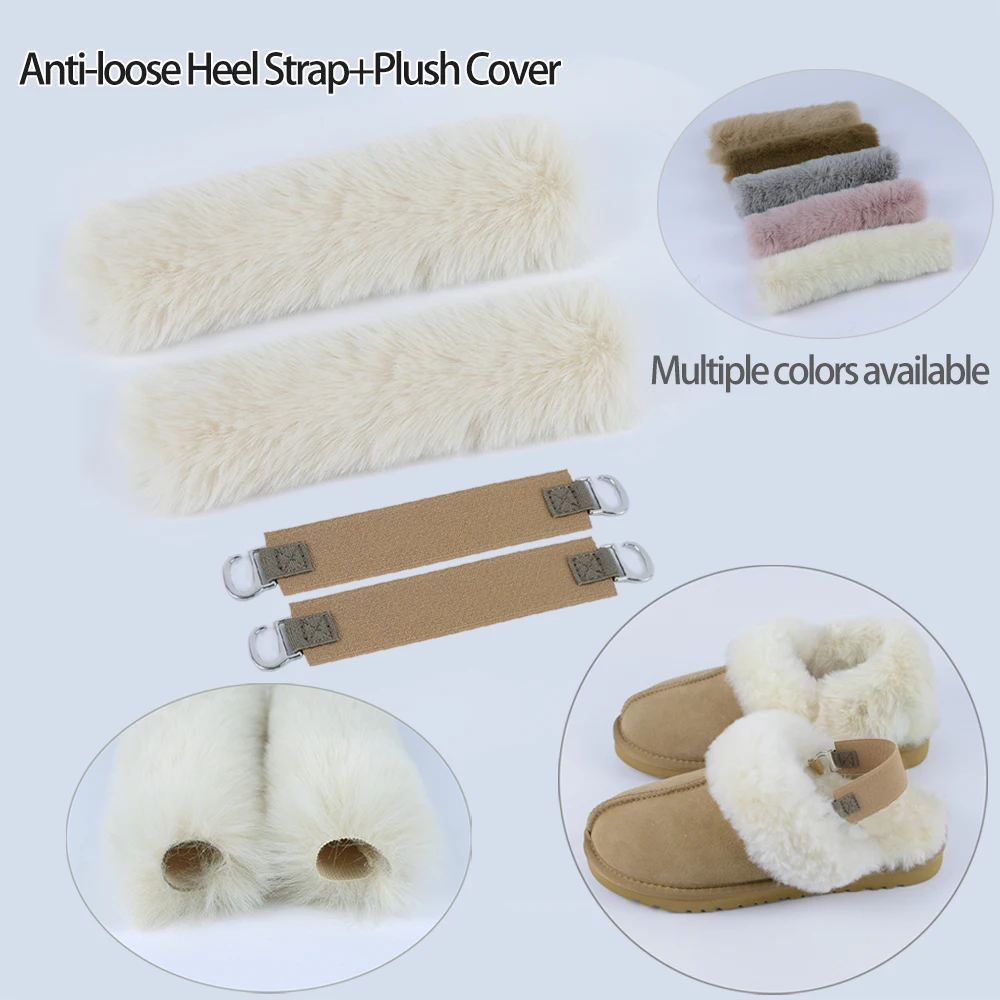 1 set for cotton slippers snow boots warm fluffy plush heel strap covers furry sleeves belts non-slip anti-loose bonds shoelaces
1 set for cotton slippers snow boots warm fluffy plush heel strap covers furry sleeves belts non-slip anti-loose bonds shoelaces