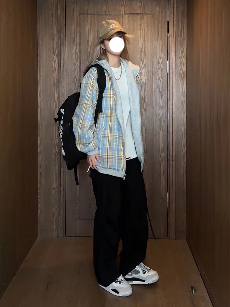 Double-Sided Wear Plaid Hooded Jaet Men's Autumn Winter American High Street Design Heavyweight Open Cardigan Sweatirt
Double-Sided Wear Plaid Hooded Jaet Men's Autumn Winter American High Street Design Heavyweight Open Cardigan Sweatirt