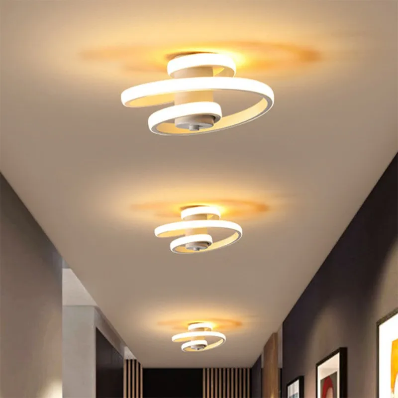 Black and white LED corridor ceiling light modern simple living room bedroom creative ring porch balcony cloakroom home fixtures 
Black and white LED corridor ceiling light modern simple living room bedroom creative ring porch balcony cloakroom home fixtures