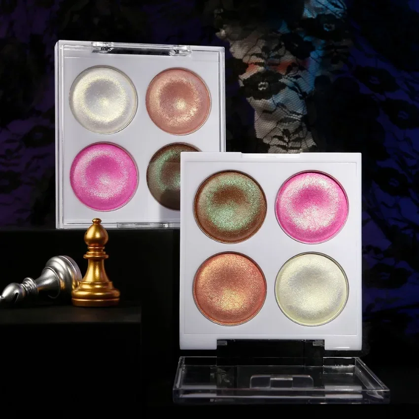 4-color Chameleon Highlight Plate Custom Logo Long Lasting Colorful Shimmer Nature Brighten Private Label Makeup Wholesale Vegan
4-color Chameleon Highlight Plate Custom Logo Long Lasting Colorful Shimmer Nature Brighten Private Label Makeup Wholesale Vegan