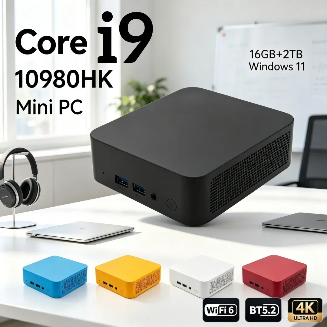 Intel Core I9 10980HK 16GB RAM 1/2TB SSD Mini PC Small Pocket Cmputer WIFI6 BT5.2 4K Desktop PC Gaming Computer Windows 11
Intel Core I9 10980HK 16GB RAM 1/2TB SSD Mini PC Small Pocket Cmputer WIFI6 BT5.2 4K Desktop PC Gaming Computer Windows 11