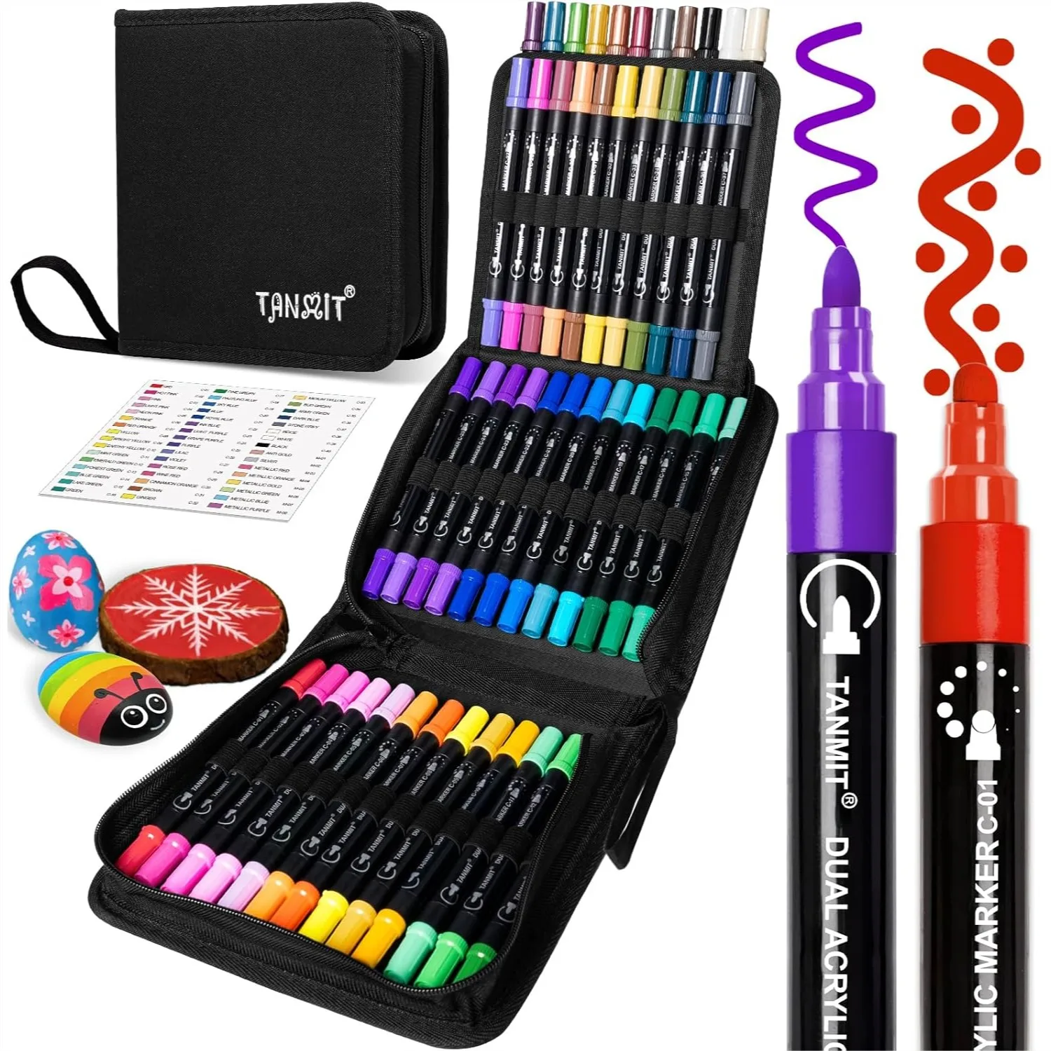 48 Colors Acrylic Paint Markers With Dual Tip Dot And Fine Tips For Fabric Rock Wood Glass Canvas Crafts Art Supplies
48 Colors Acrylic Paint Markers With Dual Tip Dot And Fine Tips For Fabric Rock Wood Glass Canvas Crafts Art Supplies