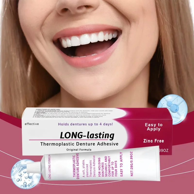 28g Denture Fixing Adhesive with Mild and Long-lasting Improve Comfort Anti Drying and Reduced Friction Denture Adhesive
28g Denture Fixing Adhesive with Mild and Long-lasting Improve Comfort Anti Drying and Reduced Friction Denture Adhesive