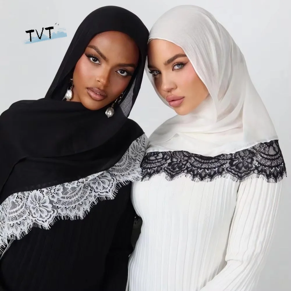 Sweet Sunscreen Lace Edge Headscarf Long Solid Color Hijab Scarf Head Wrap Turban Thin Large Shawl Girls
Sweet Sunscreen Lace Edge Headscarf Long Solid Color Hijab Scarf Head Wrap Turban Thin Large Shawl Girls