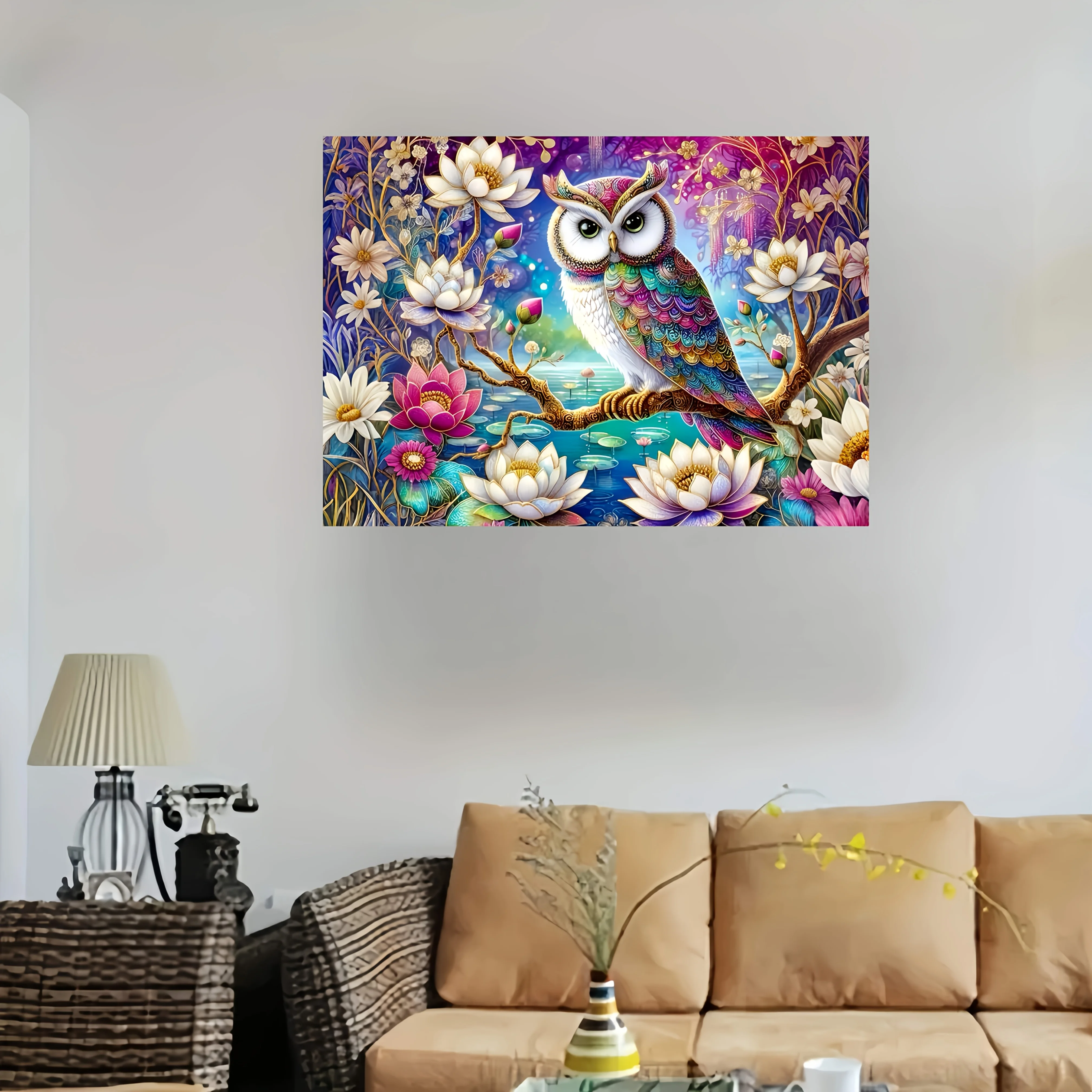 1000pcs Floral Owl Jigsaw Puzzle with Owl & Flowers - Extra Large 19.7x27.5in (50x70cm) Challenge Puzzle for Adults & Families
1000pcs Floral Owl Jigsaw Puzzle with Owl & Flowers - Extra Large 19.7x27.5in (50x70cm) Challenge Puzzle for Adults & Families