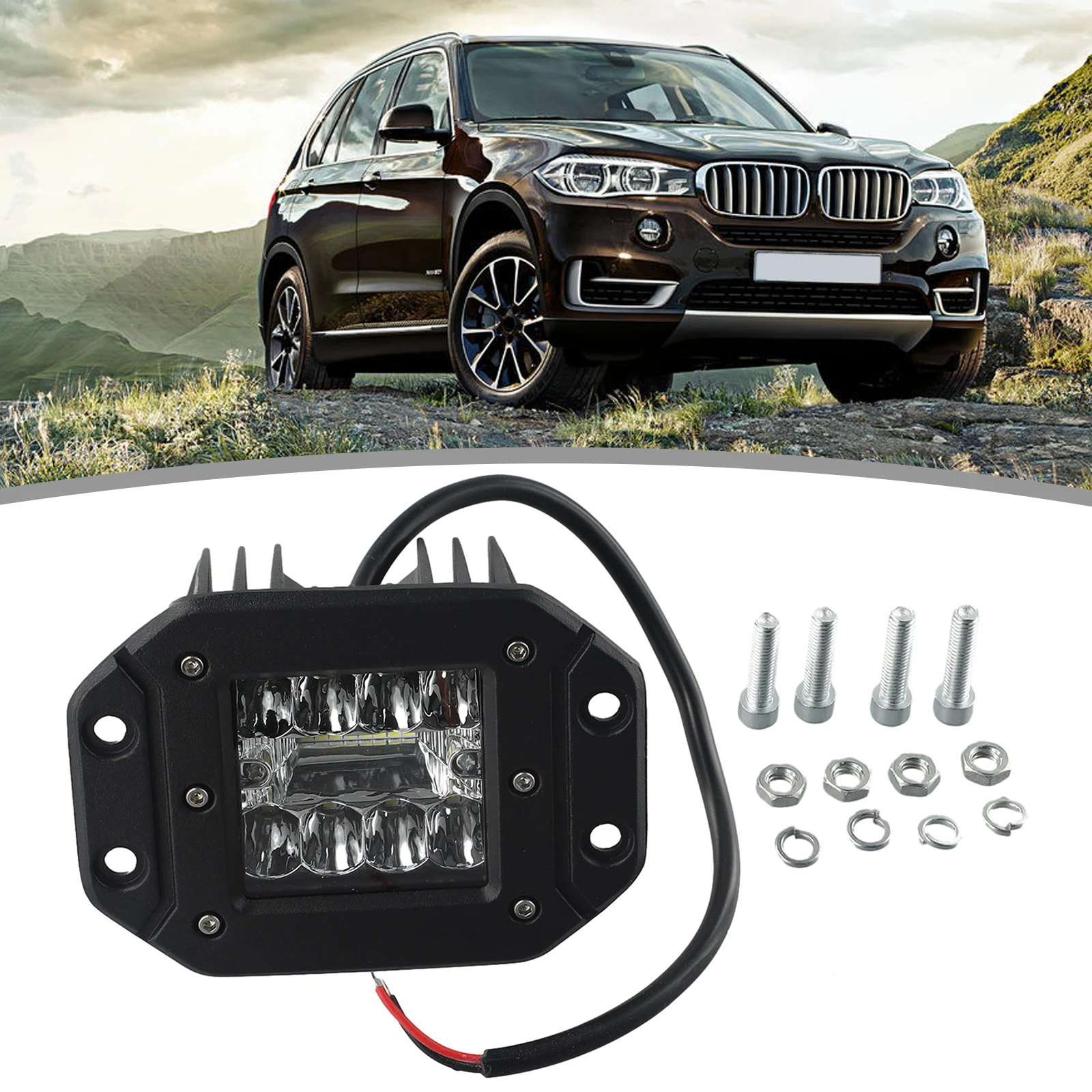 16W Work Light LED Light Off Road Practical Truck Work Lamp 1600LM 4 Inch 470g Accessories Flush Mount Replacement
16W Work Light LED Light Off Road Practical Truck Work Lamp 1600LM 4 Inch 470g Accessories Flush Mount Replacement