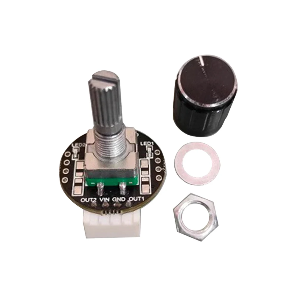 DC 5-24V Dual PWM Duty Cycle Independent Output Digital Potentiometer Digital Encoder With Memory Function Increases Clockwise
DC 5-24V Dual PWM Duty Cycle Independent Output Digital Potentiometer Digital Encoder With Memory Function Increases Clockwise