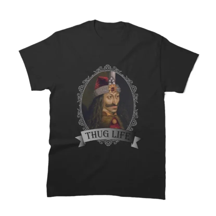 Dracula Thug Life Vlad The Impaler Portrait T-Shirt 100% Cotton O-Neck Summer Short Sleeve Casual Mens T-shirt Size S-3XL
Dracula Thug Life Vlad The Impaler Portrait T-Shirt 100% Cotton O-Neck Summer Short Sleeve Casual Mens T-shirt Size S-3XL