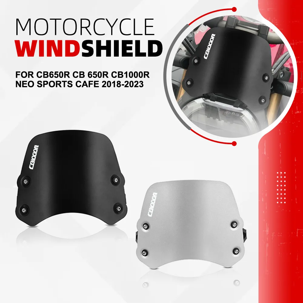 Windscreen FOR HONDA CB650R CB 650R CB1000R Neo Sports Cafe 2018 2019 2020 2021 2022 2023 Motorcycle Windshield Wind Deflector
Windscreen FOR HONDA CB650R CB 650R CB1000R Neo Sports Cafe 2018 2019 2020 2021 2022 2023 Motorcycle Windshield Wind Deflector