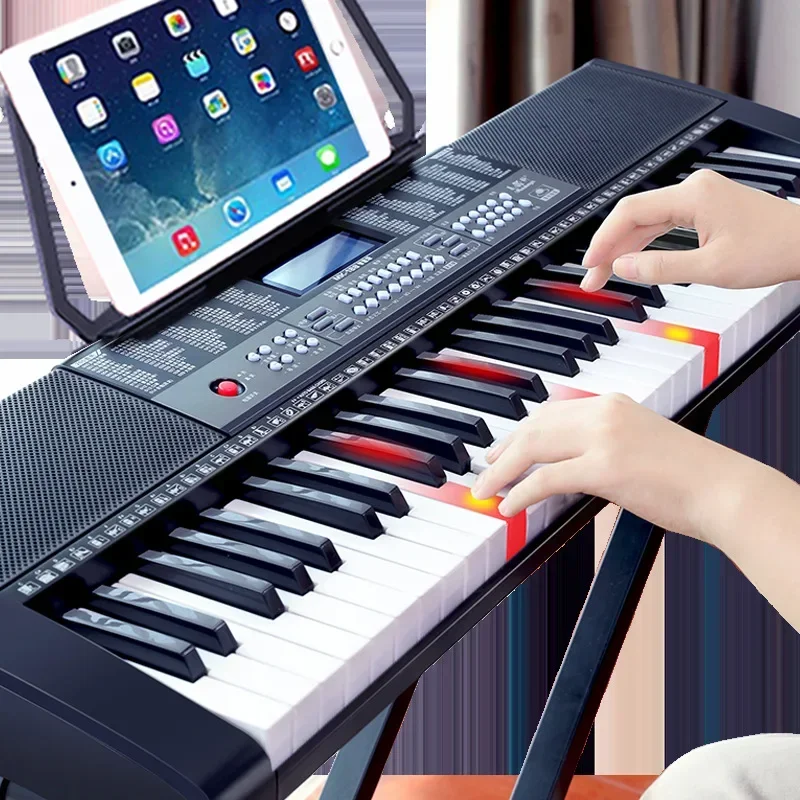 Adult Electronic Piano Musical Keyboard 61 Keys Beginner Professional Children's Electronic Organ Flexible Digital Pianos Offer
Adult Electronic Piano Musical Keyboard 61 Keys Beginner Professional Children's Electronic Organ Flexible Digital Pianos Offer