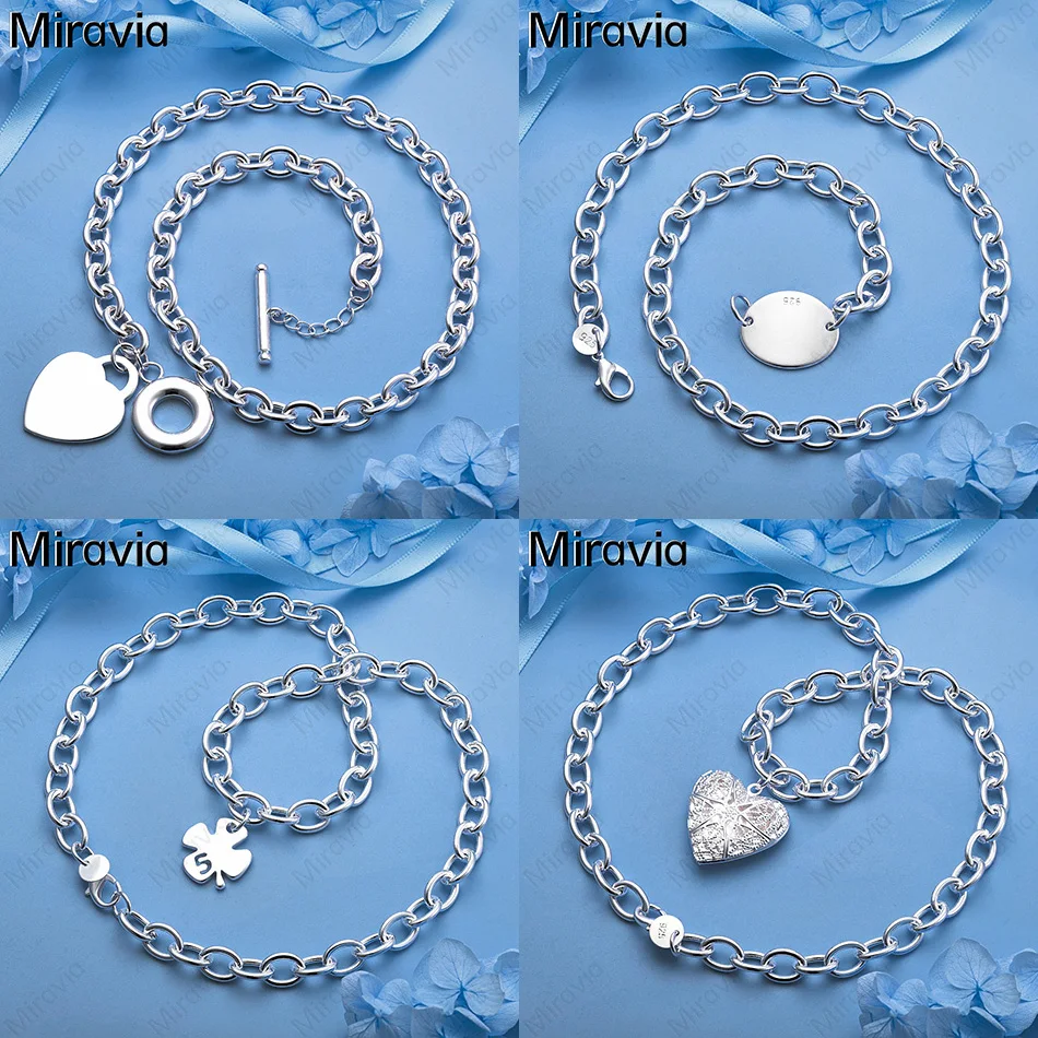 Miravia 925 Sterling Silver Flat Oval Pendant O-Shaped Chain Necklace Fashionable Commuter Personality Women'S Gift Jewelry
Miravia 925 Sterling Silver Flat Oval Pendant O-Shaped Chain Necklace Fashionable Commuter Personality Women'S Gift Jewelry