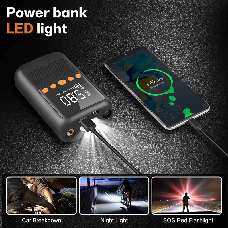 Reliable Electric Tire Inflator Portable Air Compressor - Cordless Air Pump Tires - Bicycle Pump With Air Pressure Gauge Durable
Reliable Electric Tire Inflator Portable Air Compressor - Cordless Air Pump Tires - Bicycle Pump With Air Pressure Gauge Durable