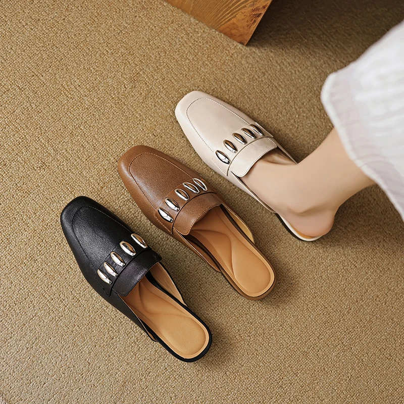 Ultra Soft Lambskin Backless Slip On Mules Breathable Casual Summer Shoes for Women
Ultra Soft Lambskin Backless Slip On Mules Breathable Casual Summer Shoes for Women