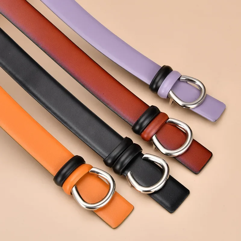 Ladies Belt Double Sided Available Internal Buckle Simple Thin Belt Real Cowhide Korean Version Versatile High Quality Belt
Ladies Belt Double Sided Available Internal Buckle Simple Thin Belt Real Cowhide Korean Version Versatile High Quality Belt