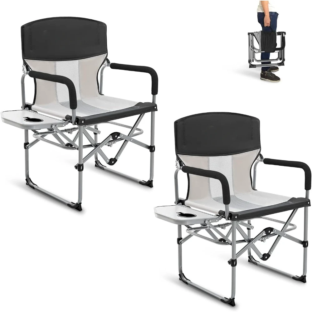 Folding Camping Chair Portable Lawn Chairs With Side Table Breathable Mesh Back Compact Style for Outdoor Sports Nature Hike
Folding Camping Chair Portable Lawn Chairs With Side Table Breathable Mesh Back Compact Style for Outdoor Sports Nature Hike