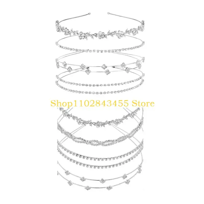 49MC Коллекция повязок на голову со сверкающими серебряными стразами, 4 шт., свадебные шиньоны
49MC Коллекция повязок на голову со сверкающими серебряными стразами, 4 шт., свадебные шиньоны