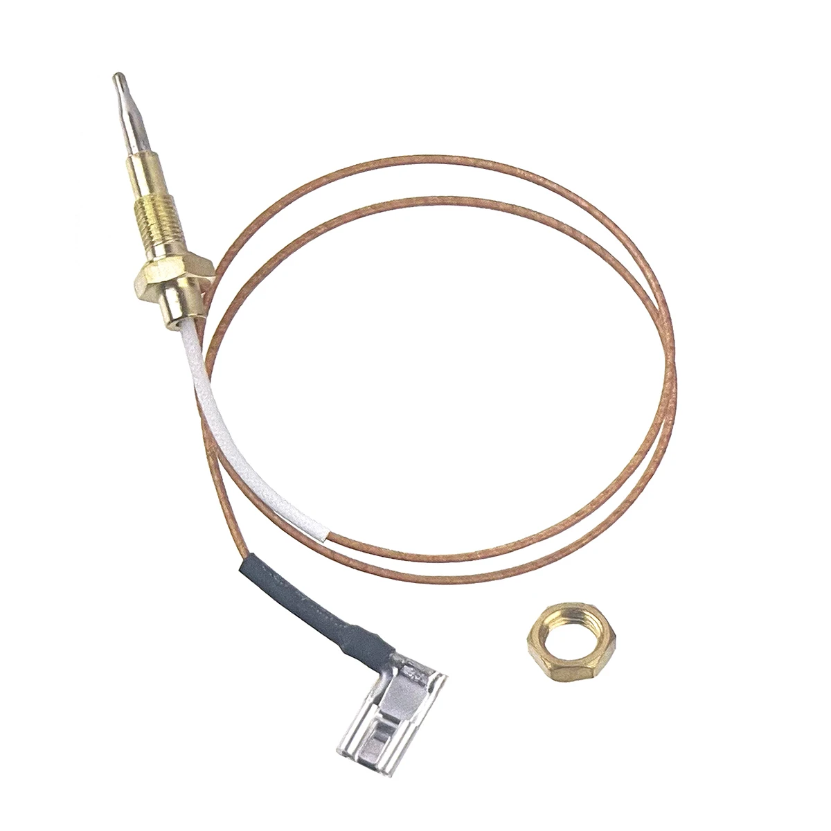 Gas Thermocouple with Spade Terminal Mounting Nut Copper Wire for Gas Stove Pilot Flame Sensor Safety Replacement Parts
Gas Thermocouple with Spade Terminal Mounting Nut Copper Wire for Gas Stove Pilot Flame Sensor Safety Replacement Parts