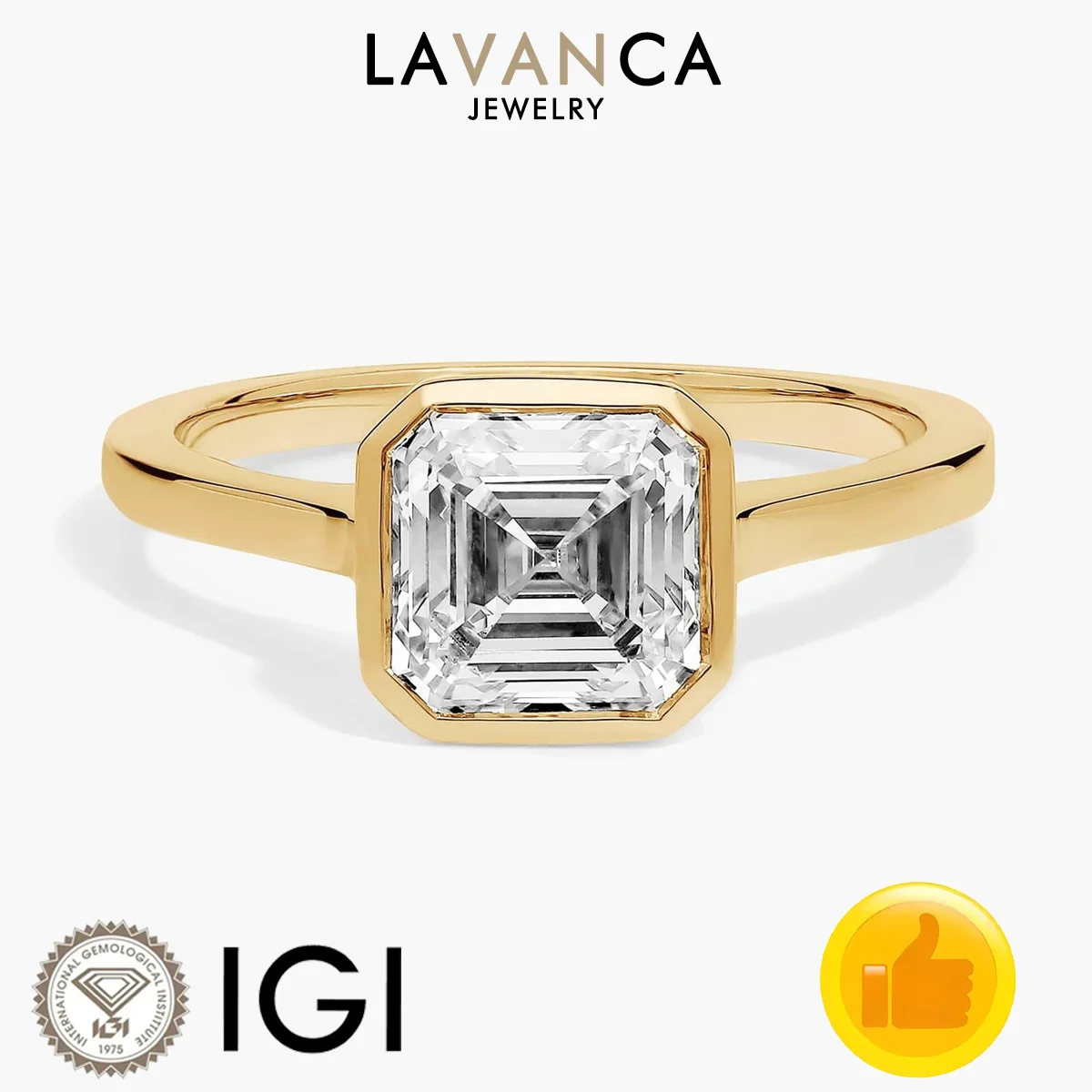 Кольцо с бриллиантом Solitaire Asscher Cut, созданное в лаборатории, 9K/14K/18K, Золотое квадратное изумрудное кольцо с бриллиантом в лаборатории, женское ювелирное кольцо
Кольцо с бриллиантом Solitaire Asscher Cut, созданное в лаборатории, 9K/14K/18K, Золотое квадратное изумрудное кольцо с бриллиантом в лаборатории, женское ювелирное кольцо