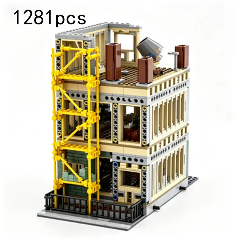 MOC 1281pcs City Building Scene Model with Scaffolding Small Particle Assembly Building Blocks Street Scene Ornament Toy
MOC 1281pcs City Building Scene Model with Scaffolding Small Particle Assembly Building Blocks Street Scene Ornament Toy